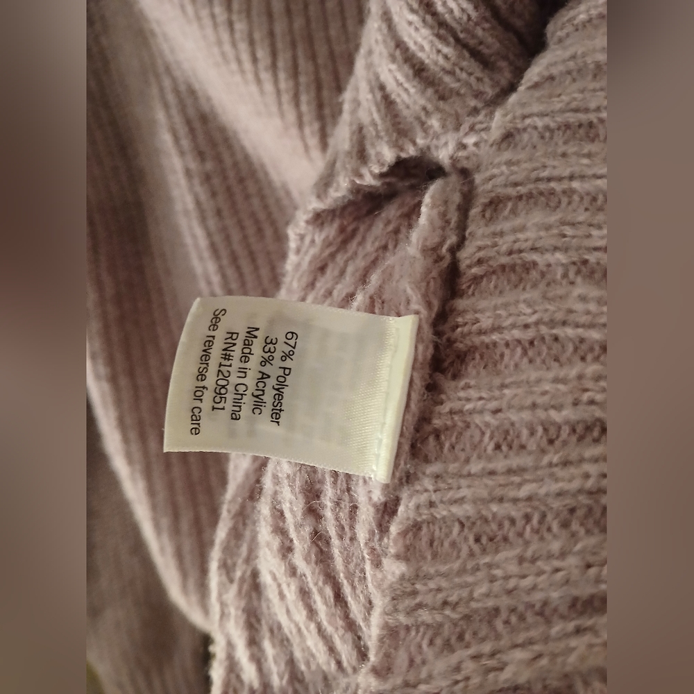 SO WOMEN'S XXL LIGHT PURPLE LONG SLEEVE  SWEATER 💜 - Picture 3 of 4